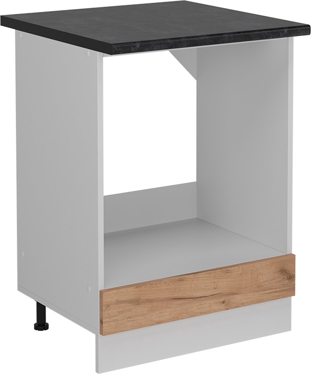 Vicco R-Line Ovenombouwkast – 60 cm WB Antraciet Krachtige eik goud Goudkleurig Eiken/Wit