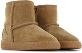 Shoesme Cognac Bootie Met Fluffy Voering - Laarzen Kinderen - Unisex - Cognac - Lammy - Maat 20