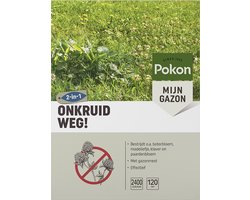Pokon Onkruid Weg! - 2,4kg - Onkruidverdelger - Geschikt voor 120m² - Onkruidbestrijder