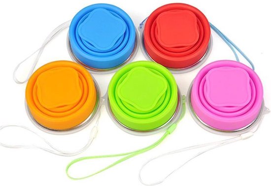 Scoby - Opvouwbare Beker - Siliconen Reisbeker - Collapsible Cup - 200ml - Roze — afbeelding 2