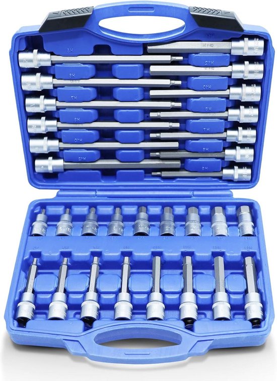 Inbussleutelset voor inbussleutels 1/2 inch SW 5-19 mm Inbussleutelset voor inbussleutels 1/2 inch SW 5-19 mm