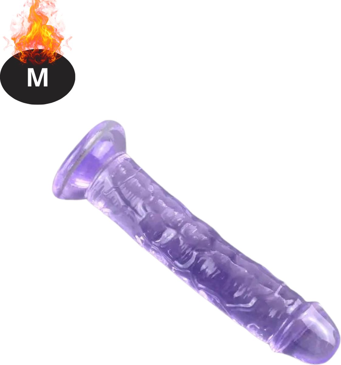 Goedkoopste Bovista Dildo - Anaal - Met Zuignap - Siliconen - Sex Toys - Voor Mannen & Vrouwen - Voor Koppels - Couples - Paars - M