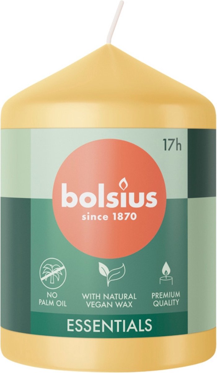 Bolsius - Stompkaars - Essentials - 80/58 - 1 Stuk - Oat Beige