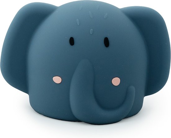 Trixie nachtlamp Mrs. Elephant - Oplaadbare nachtlamp voor kinderen - 3 lichtsterktes - Met timer