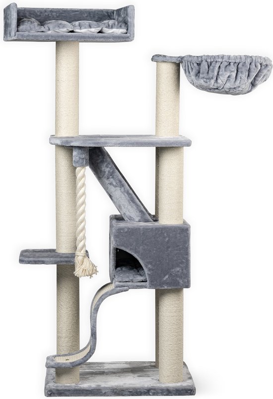 Krabpaal Kilimandjaro de Luxe licht Grijs voor grote katten