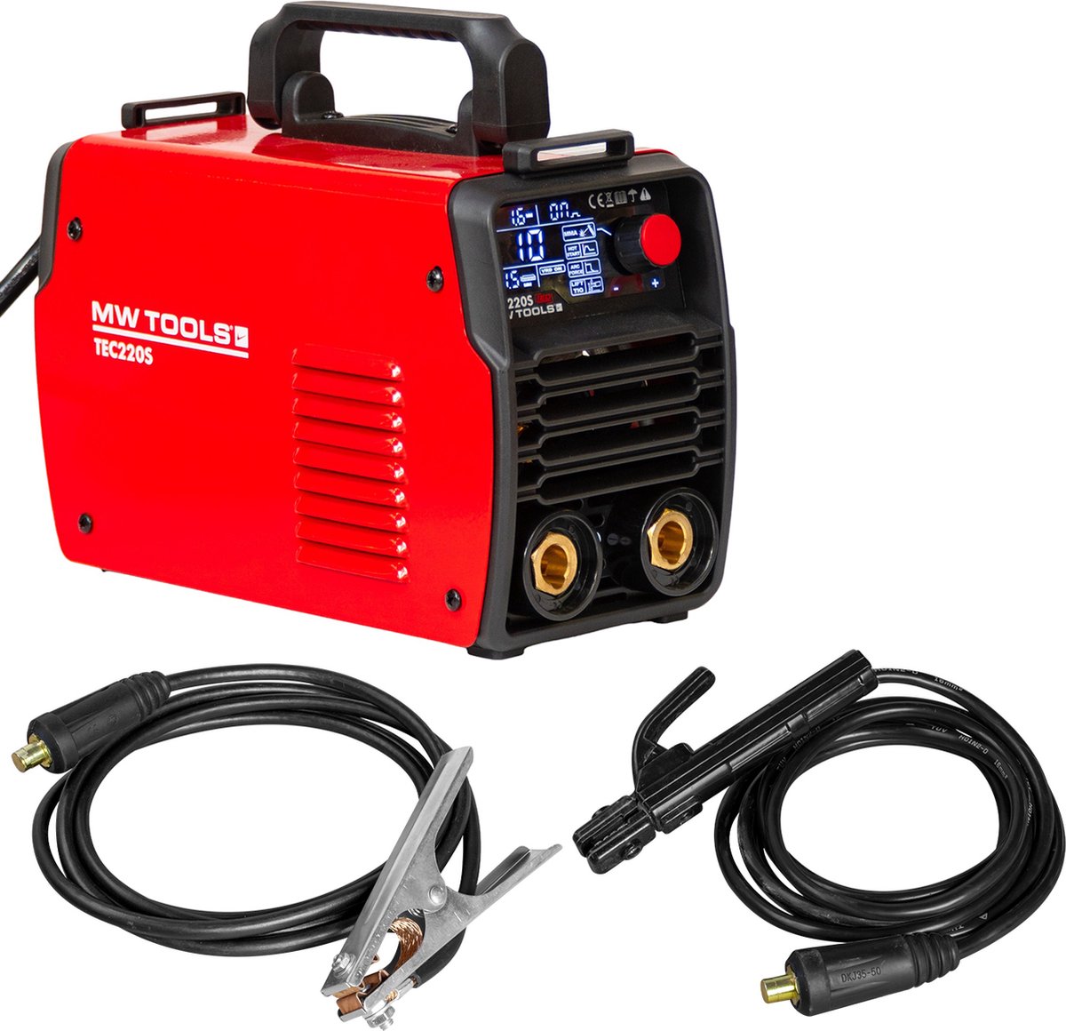 Electrode inverter LCD 220A 230V + accessoires MW Tools TEC220S