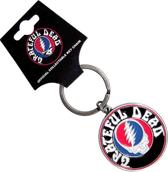 Bandiera Grateful Dead Steal Your Face Con Fulmine A 13 Punti - Doppia Faccia - Bianca