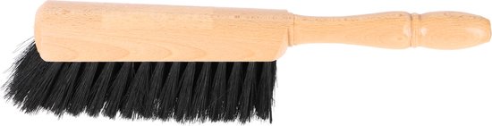 Kinderstoffer/handveger met houten handvat 18 cm - Stoffer en blik
