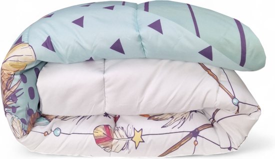 Dekbed imprimée - Sans housse (2 en 1) - Recto verso - 240 x 220 cm - DreamPlume / Bloom