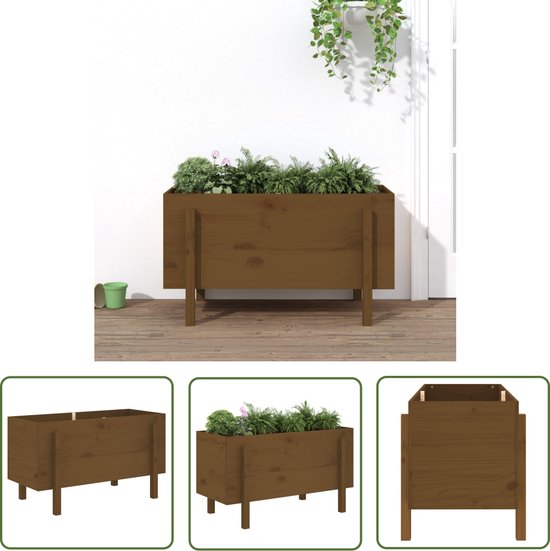 LECHUZA Bloempot Palo Hout bruin 7.9 cm x 37 cm x 77 cm kopen