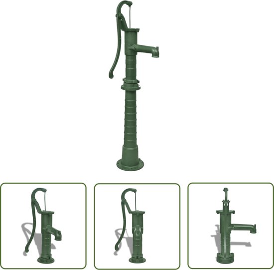 The Living Store Tuinwaterpomp met standaard gietijzer - Handwaterpomp - Gieterijzeren Pomp - Tuingereedschap - Waterpomp - Irrigatieapparatuur