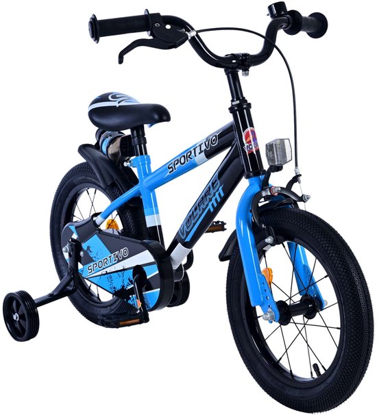 Volare Sportivo Kinderfiets - Jongens - 14 inch - Blauw — afbeelding 4