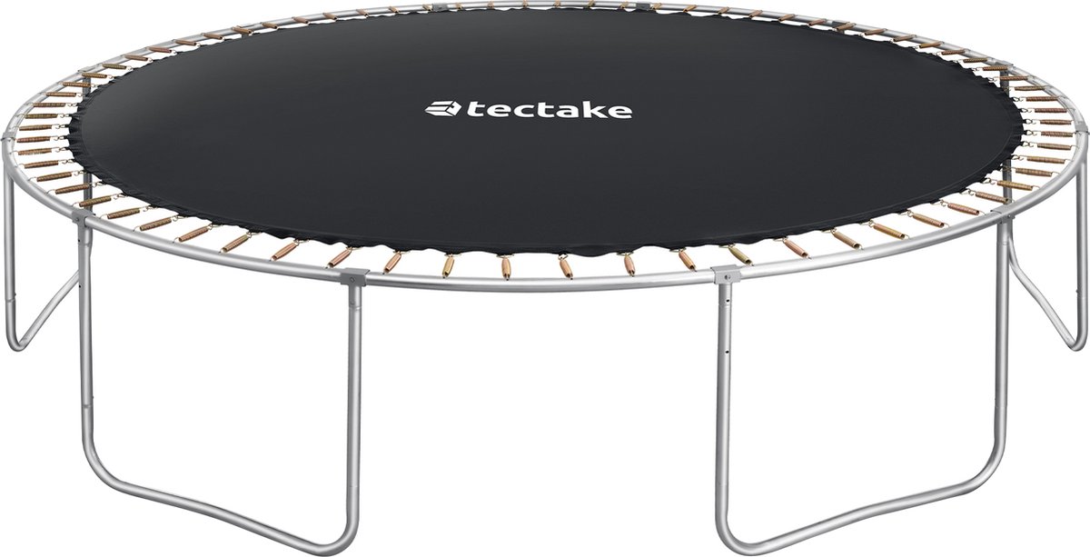 tectake® Trampoline met Veiligheidsnet en Trap - 366 cm - Veilig en Stevig voor Buiten - Tuintrampoline - Fitnesstraining - Kindertrampoline — afbeelding 3
