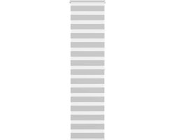 vidaXL - Zebra - rolgordijn - 55x200 - cm - stofbreedte - 50,9 - cm - lichtgrijs