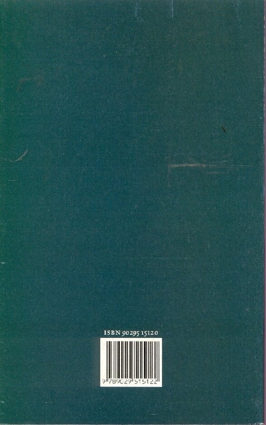 Achterkant van het boek "De tweede helft" met ISBN-barcode.