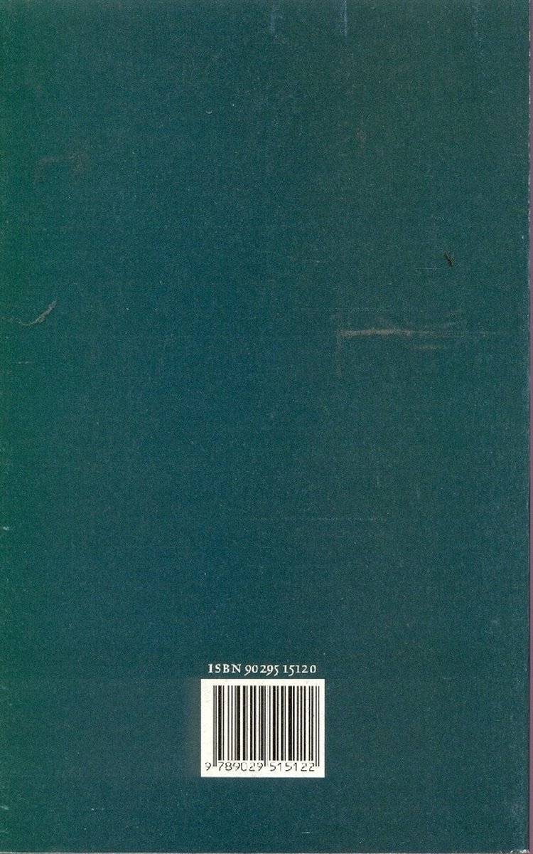 Achterkant van het boek "De tweede helft" met ISBN-barcode.