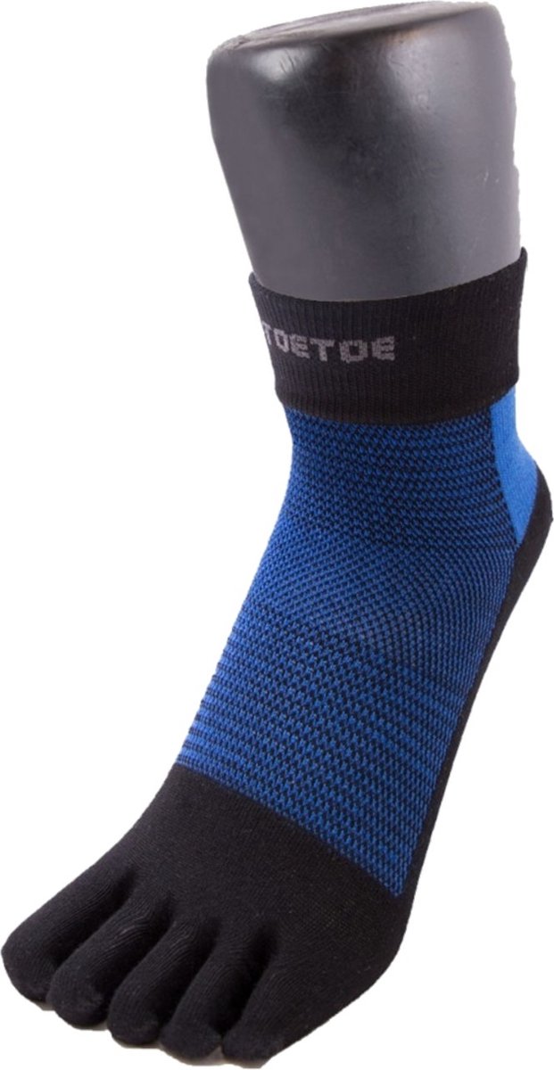 TOETOE Outdoor Liner Trainer teensokken - Electric blue/Grijs - 40-43