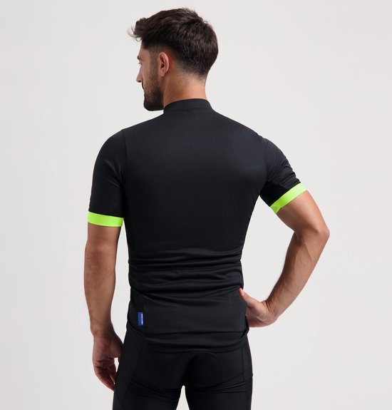 Rogelli Core Fietsshirt Heren - Korte Mouwen - Zwart Fluorgeel - 3XL van Rogelli — afbeelding 5