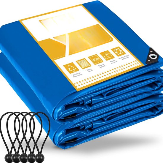 STI PVC dekzeil Ultra 260 g met oogjes, waterdichte afdekking voor