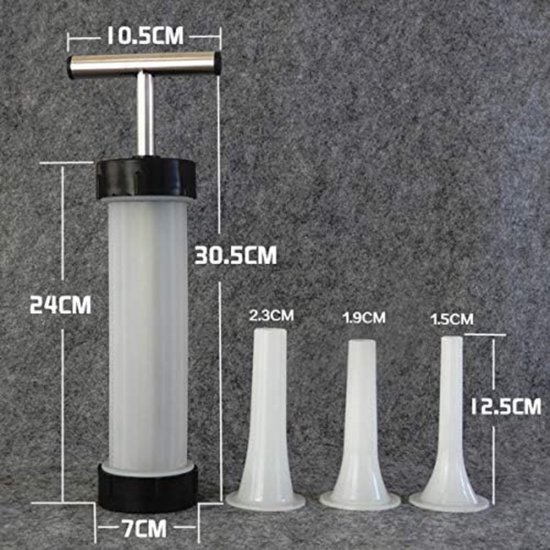 Melko Worstvulmachine, 3 liter, worstmachine, worstvuller worstpers
