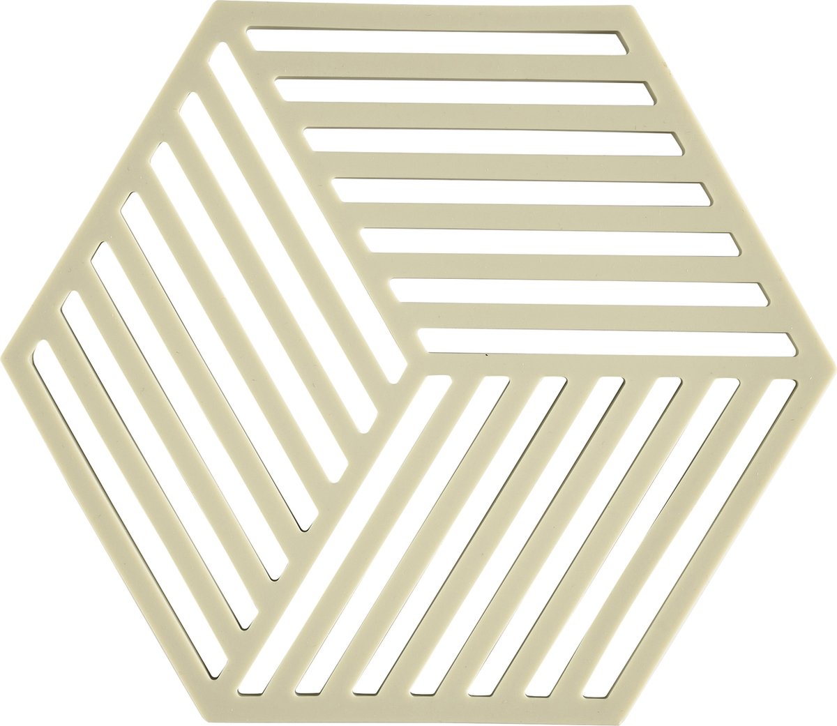 Zone Denmark Pannenonderzetter Hexagon – Onderzetters Pannen – Hittebestendig tot 250°C – Vaatwasserbestendig – Siliconen – 16 x 14 x 0,9 cm – Pear