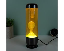 Capsule Lavalamp - Oranje Met Gele Lava van Balvi
