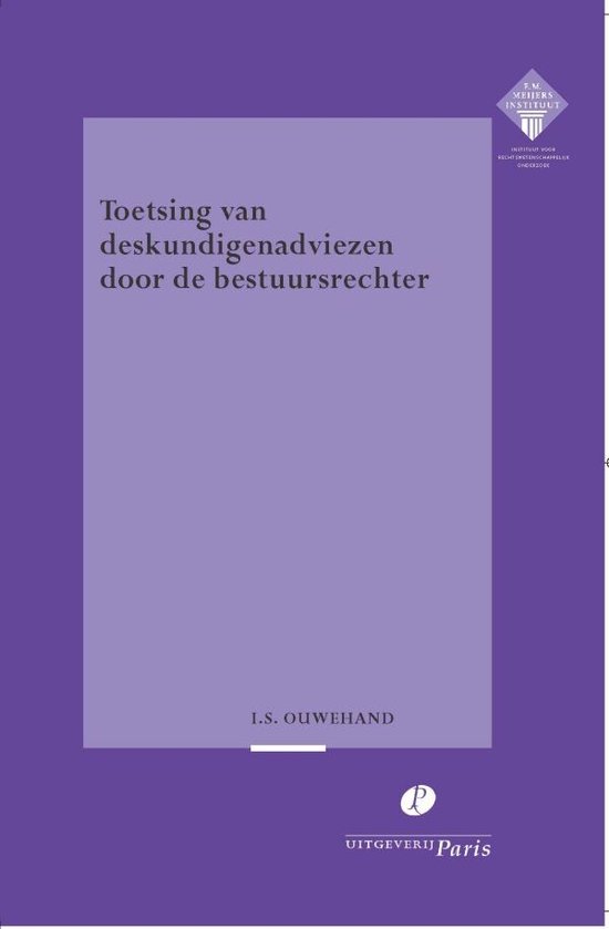 Meijers-reeks - Toetsing van deskundigenadviezen door de bes ... - cover
