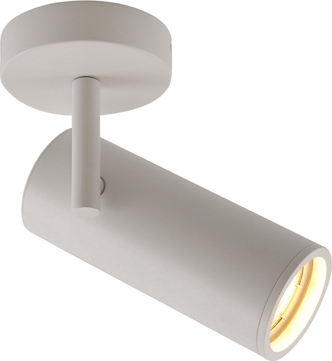 Olucia - NADI - Plafondlamp - Wit - Vorm: Cilinder