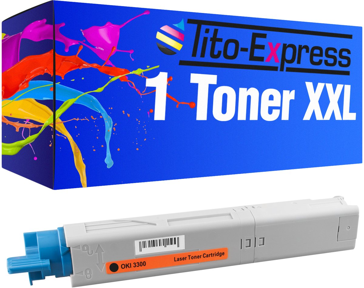PlatinumSerie® 1 toner XXL alternatief voor Oki C3300 / C3400 black