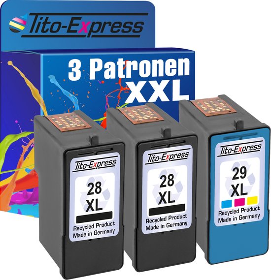 Cartouches PlatinumSerie® 3 alternatives aux Lexmark XL 28 & 29 XL noires