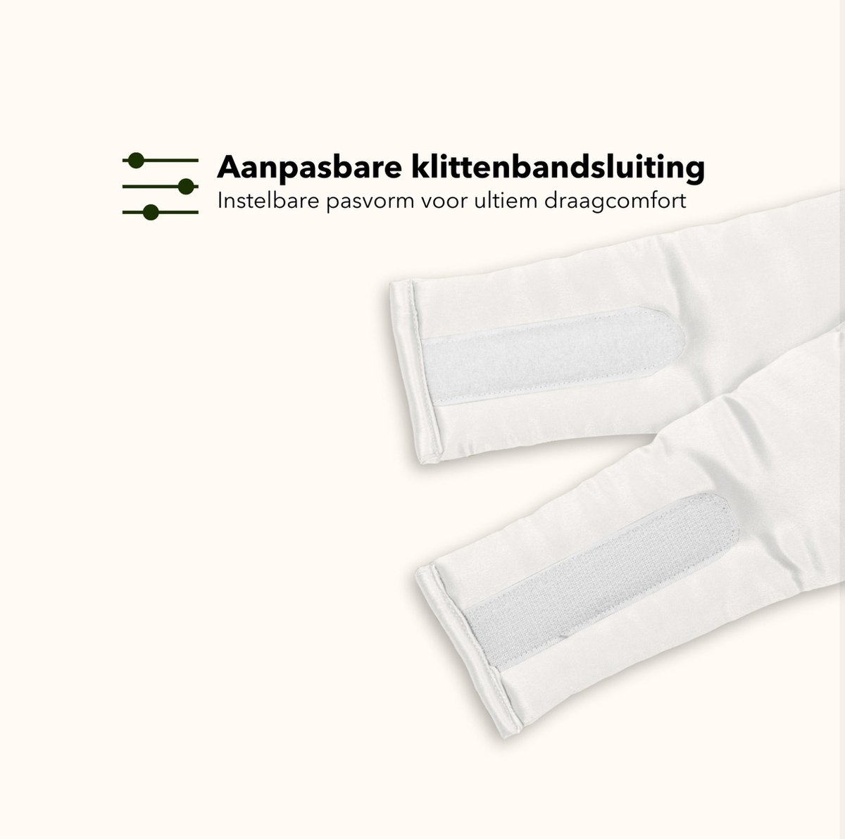 Mari Meia® Zijden Slaapmasker – Oogmasker – Anti Rimpel – 23 Momme - Zijde – 100% Verduisterend – Full Cover - Hypoallergeen - Wit — afbeelding 6
