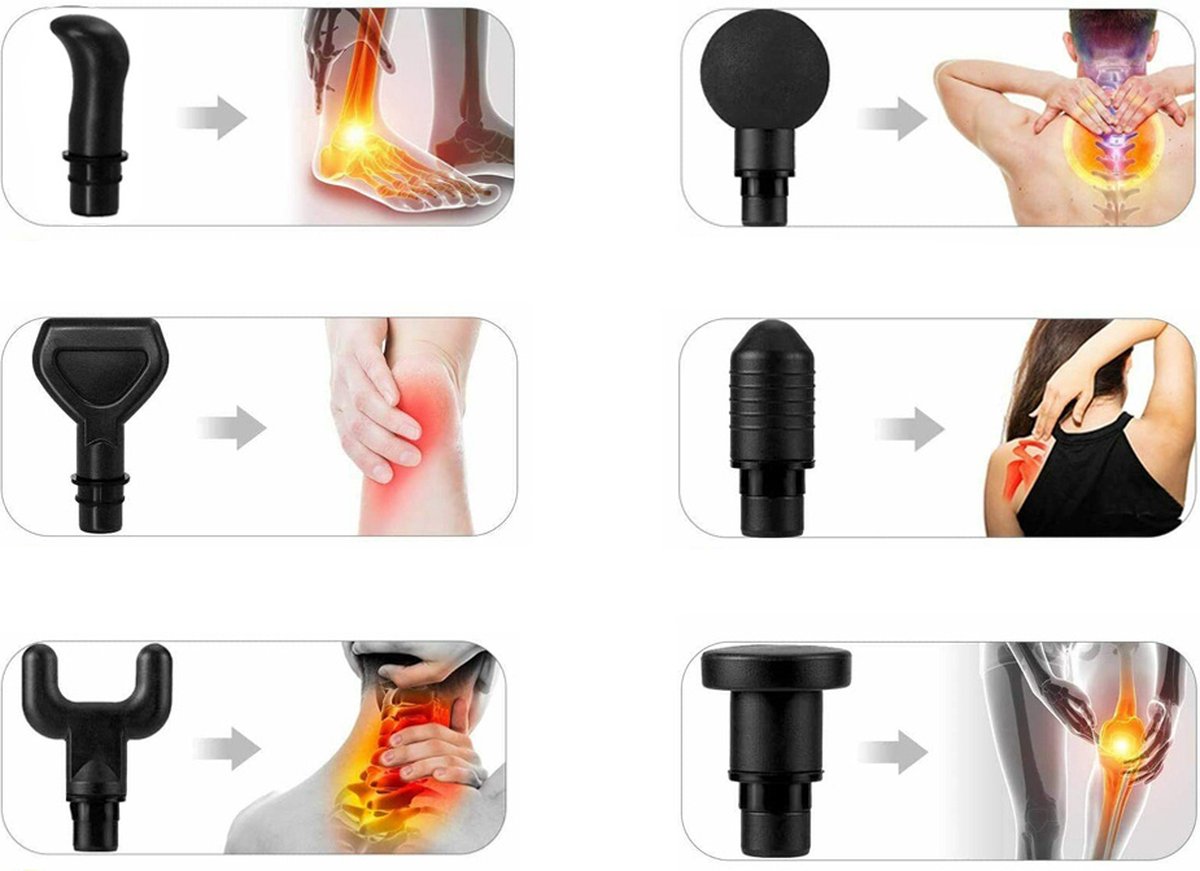 Professionele Massage Gun met 30 Snelheden - Oplaadbaar - - afbeelding 3