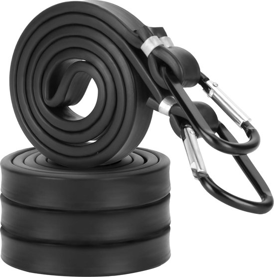 JEYORZY 4 stuks sleutelhangers met spiraal, elastische
