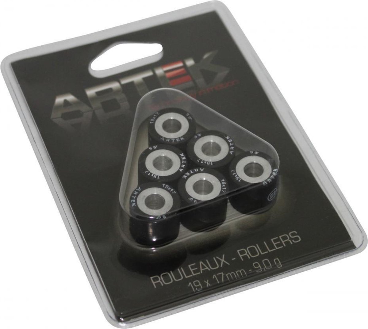 variatorrol artek voor scooter aprilia 125 atlantic 2002 tot 2020 19x17 9grs nieuw