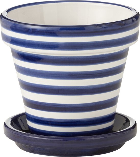 J-Line Bloempot Provence Terracotta Bruin Extra Large