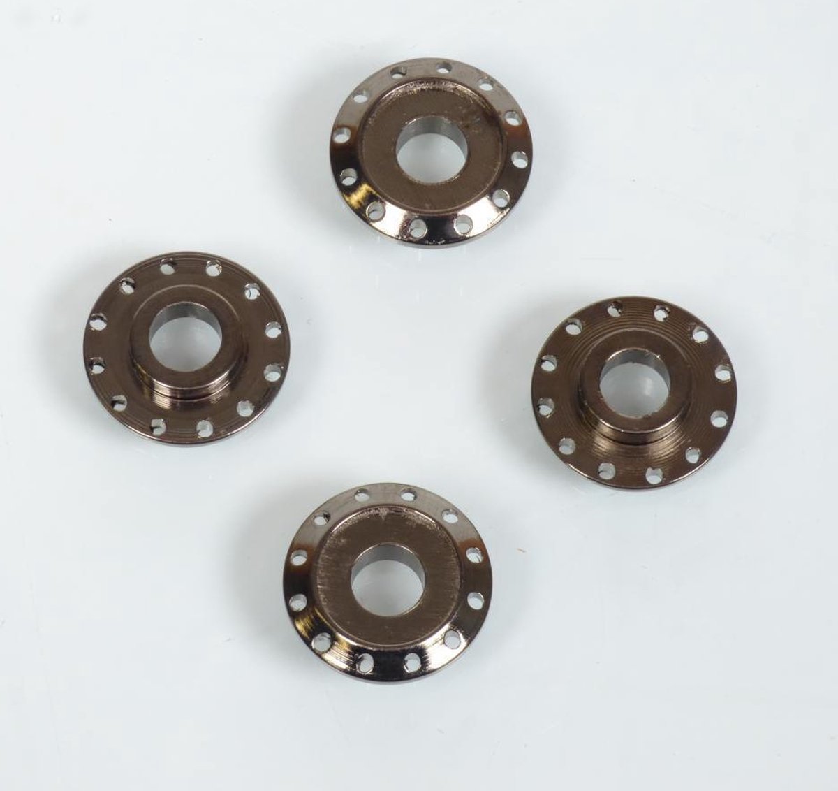 Rondelle spacer aluminium DRC T12 anodisé anthracite pour moto cross enduro racing