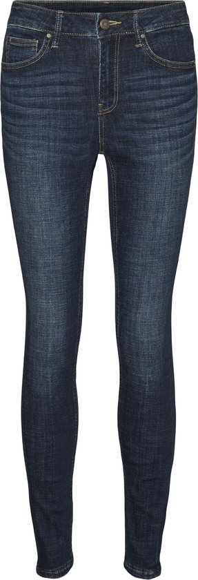 Vero Moda Jeans Vmflash Mr Skinny Jeans Li3303 Ga N 10310822 Dark Blue Denim Dames Maat - W26 X L32