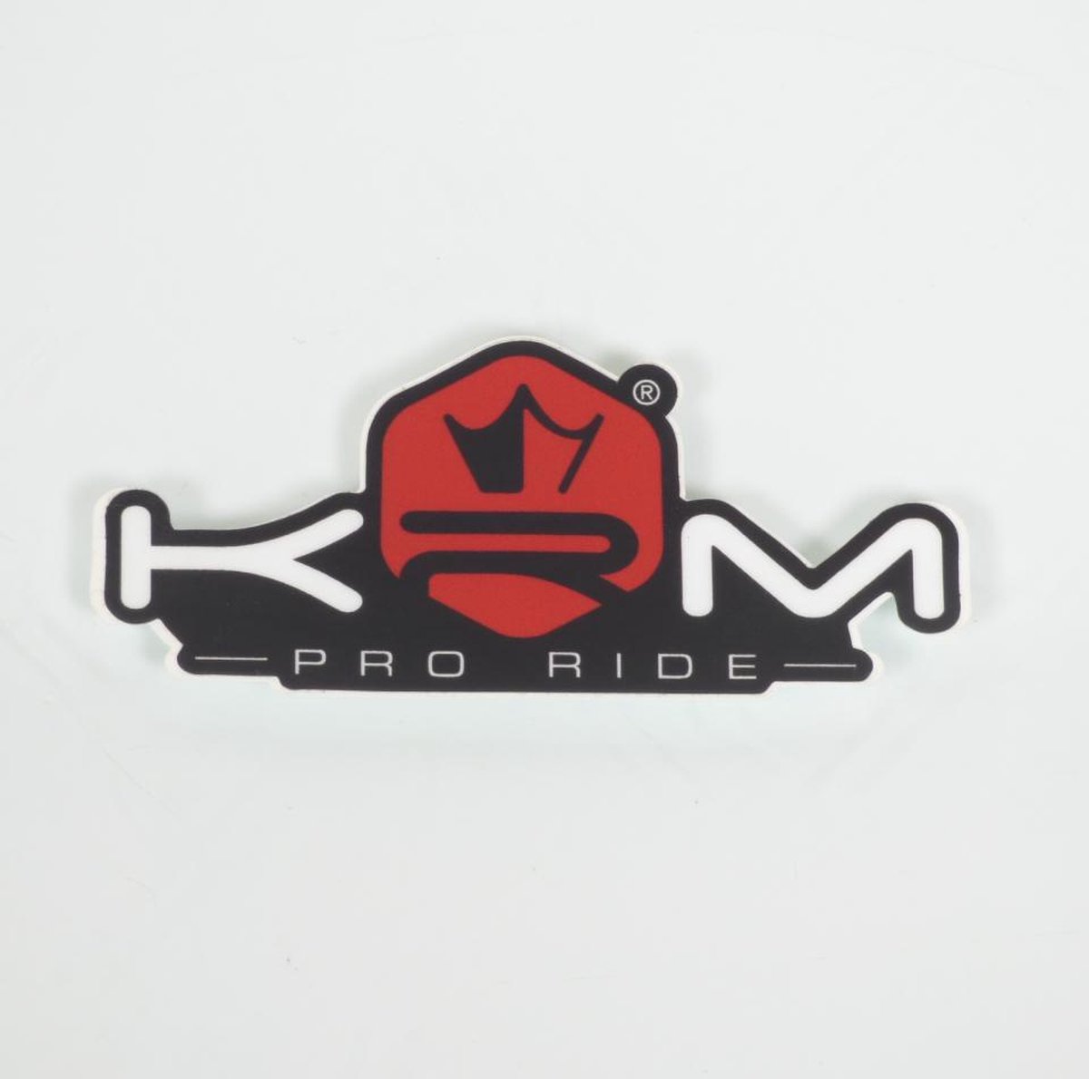 KRM-sticker voor auto KRM Pro Ride rood en zwart 80x36 mm nieuw