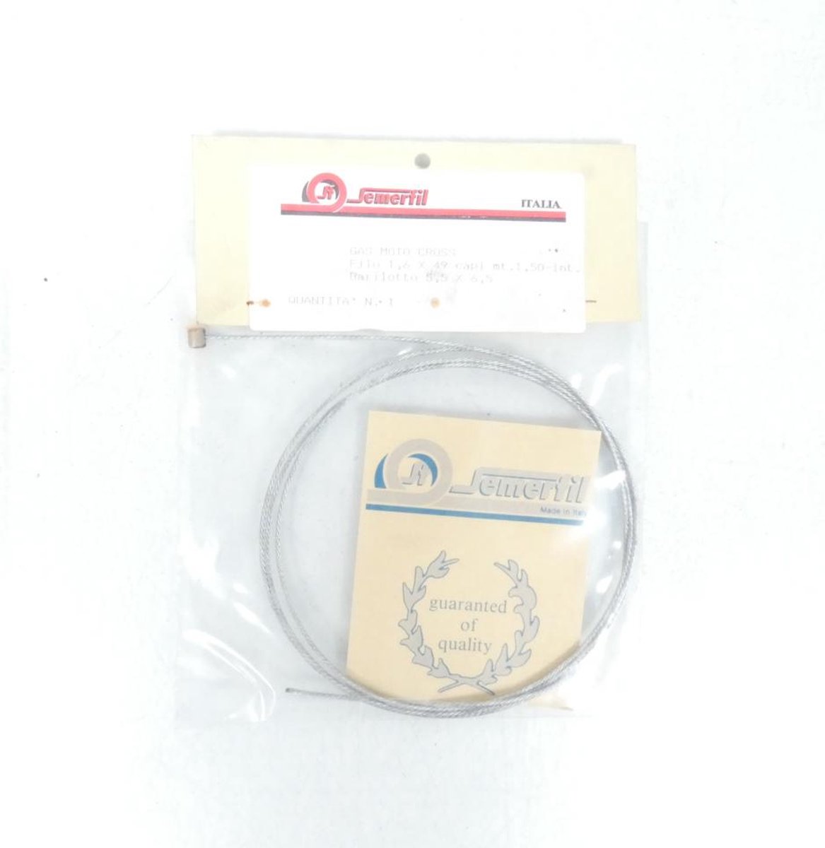 Câble gaz tête cylindrique Ø5.5x6.5mm 1.5m SEMERFIL pour scooter mobylette moto