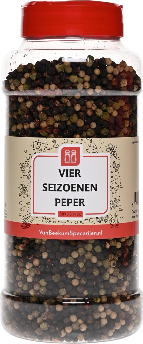 Goedkoopste Van Beekum Specerijen - Vier Seizoenen Peper - Strooibus 450 gram