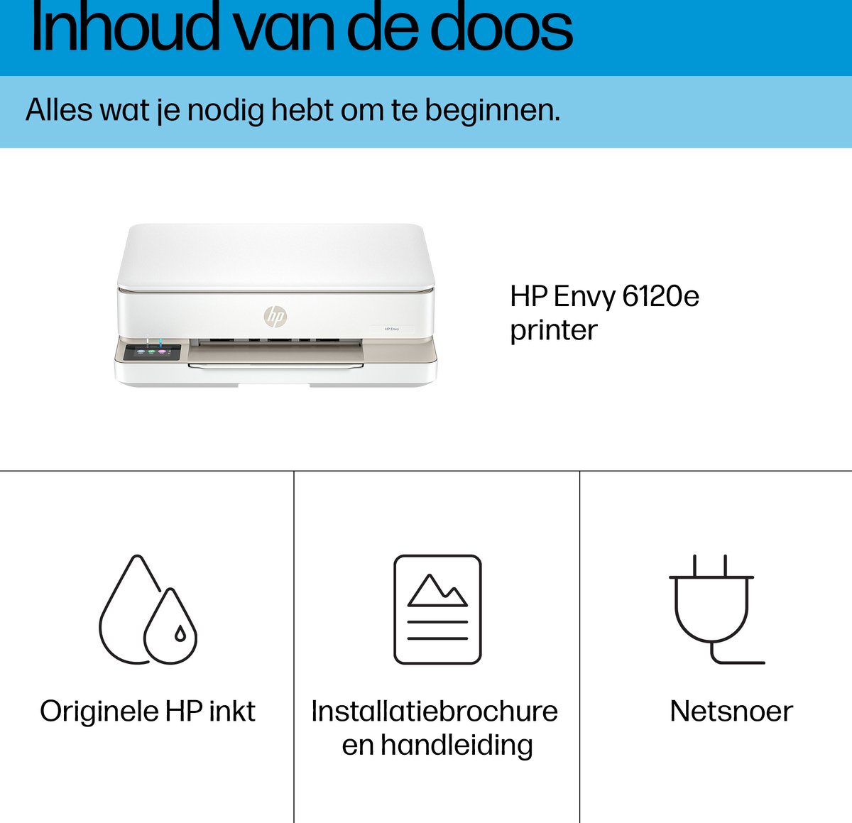 HP ENVY 6120e - All-in-One Inkjetprinter - Geschikt voor Instant Ink - Beige — afbeelding 7