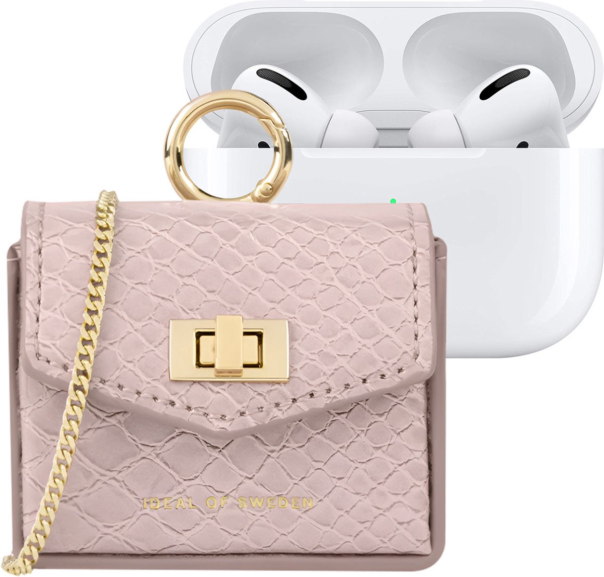 iDeal of Sweden Ava Mini AirPods Bag voor Universal Lotus Snake