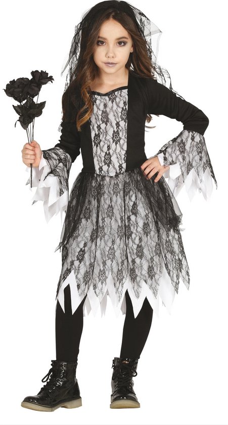 FIESTAS GUIRCA, SL - Costume de mariée Live Dead pour fille - 110/116 (5-6 ans) - Costumes pour enfants
