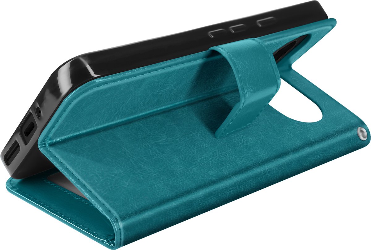 Mayaxess, Hoesje voor Google Pixel 9 en 9 Pro Portemonnee met polsbandje, Turquoise