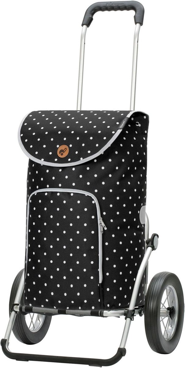 Andersen SHOPPER MANUFAKTUR Boodschappentrolley Royal Shopper Ole 47L Black Zwart 107cm