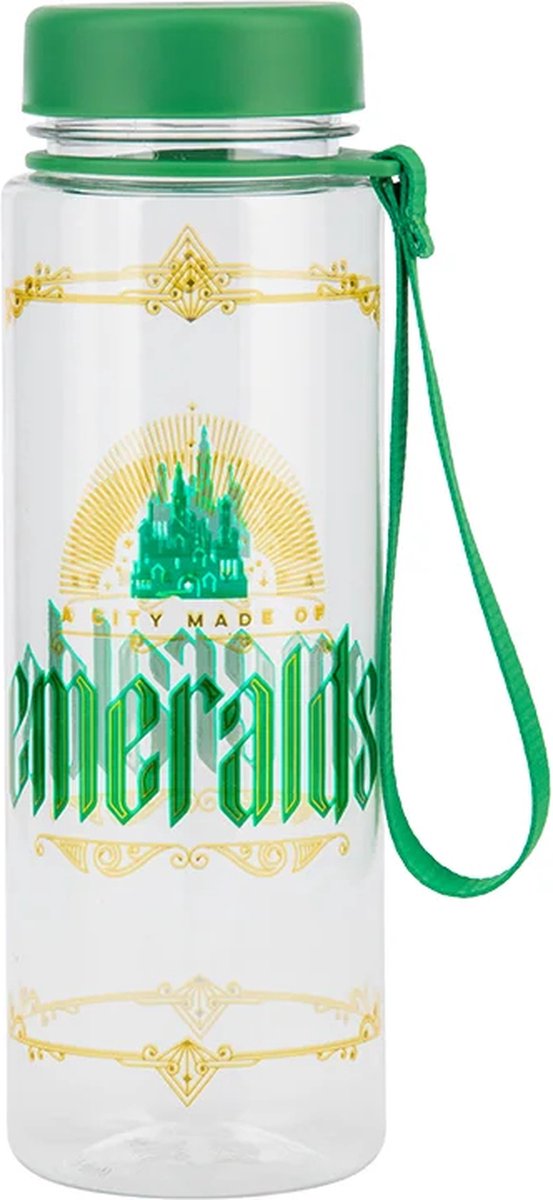Paladone Wicked Emerald City Waterfles - 650 mL, Groene Glitter