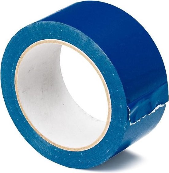 militie Idool Zeeanemoon Gekleurde Tape PVC blauw - 50mm x 66m - 36 rollen | bol.com