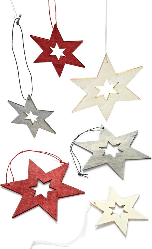 HOWAF 100 houten kerst ornamenten - Mini kerst confetti rendier sneeuwvlok, DIY knutsel- & tafeldecoraties