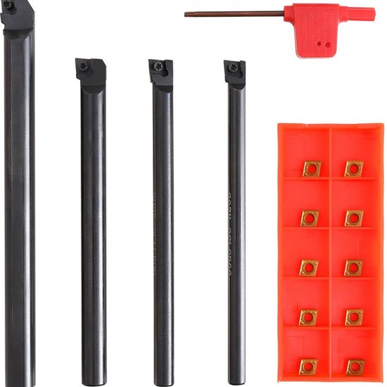 hardmetalen wendbare snijplaten set voor draaimeißels, 12 stuks CNC