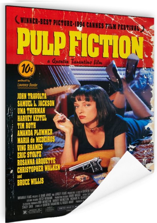 Poster - Quentin Tarantino Film Pulp Fiction, originele Filmposter, Premium Print, Professioneel Fotopapier